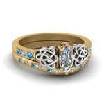 Load image into Gallery viewer, irish-marquise-cut-diamond-bridal-ring-set-with-blue-topaz-in-yellow-gold-FDENS2255B4MQGICBLTO-NL-YG?v=1757052203

