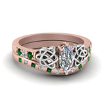 Load image into Gallery viewer, irish-marquise-cut-diamond-bridal-ring-set-with-emerald-in-rose-gold-FDENS2255B4MQGEMGR-NL-RG_91aa983b-bb62-4aa3-8555-7a7acbda4395?v=1757052306
