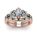 Load image into Gallery viewer, irish-marquise-cut-diamond-bridal-ring-set-with-emerald-in-rose-gold-FDENS2255B4MQGEMGRANGLE5-NL-RG_c1bded5b-ff45-44b3-ad8e-a1a4d72f374b?v=1757052306
