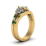 Load image into Gallery viewer, irish-marquise-cut-diamond-bridal-ring-set-with-emerald-in-yellow-gold-FDENS2255B4MQGEMGRANGLE2-NL-YG?v=1757052203
