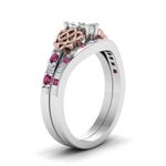 Load image into Gallery viewer, irish-marquise-cut-diamond-bridal-ring-set-with-pink-sapphire-in-white-gold-FDENS2255B4MQGSADRPIANGLE2-NL-WG?v=1757052203
