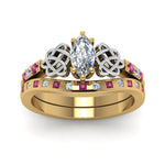 Load image into Gallery viewer, irish-marquise-cut-diamond-bridal-ring-set-with-pink-sapphire-in-yellow-gold-FDENS2255B4MQGSADRPIANGLE5-NL-YG_99a77155-8a77-40fa-9937-1617e9066748?v=1757052307
