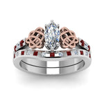 Load image into Gallery viewer, irish-marquise-cut-diamond-bridal-ring-set-with-ruby-in-white-gold-FDENS2255B4MQGRUDRANGLE5-NL-WG?v=1757052203
