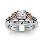 Load image into Gallery viewer, irish-princess-cut-bridal-ring-set-with-black-diamond-in-white-gold-FDENS2255B4PRGBLACKANGLE5-NL-WG_2bd56e15-6359-4392-9432-9e4ad7c0e518?v=1757052316
