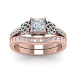 Load image into Gallery viewer, irish-princess-cut-diamond-bridal-ring-set-in-rose-gold-FDENS2255B4PRANGLE5-NL-RG_0708f8f6-80e1-48dd-adf1-36b405900250?v=1757052315
