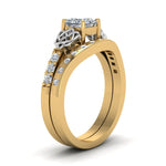 Load image into Gallery viewer, irish-princess-cut-diamond-bridal-ring-set-in-yellow-gold-FDENS2255B4PRANGLE2-NL-YG_d5fd6aef-cd4b-4c7b-a01b-a9555373e396?v=1757052315
