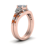 Load image into Gallery viewer, irish-princess-cut-diamond-bridal-ring-set-with-orange-sapphire-in-rose-gold-FDENS2255B4PRGSAORANGLE2-NL-RG_c355496f-df4a-46ec-b1cd-f82f852a437f?v=1757052315

