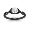 Load image into Gallery viewer, irish-split-cushion-cut-solitaire-diamond-ring-in-black-gold-FD9286CUANGLE5-NL-BG