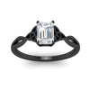 Load image into Gallery viewer, irish-split-emerald-cut-solitaire-diamond-ring-in-black-gold-FD9286EMANGLE5-NL-BG