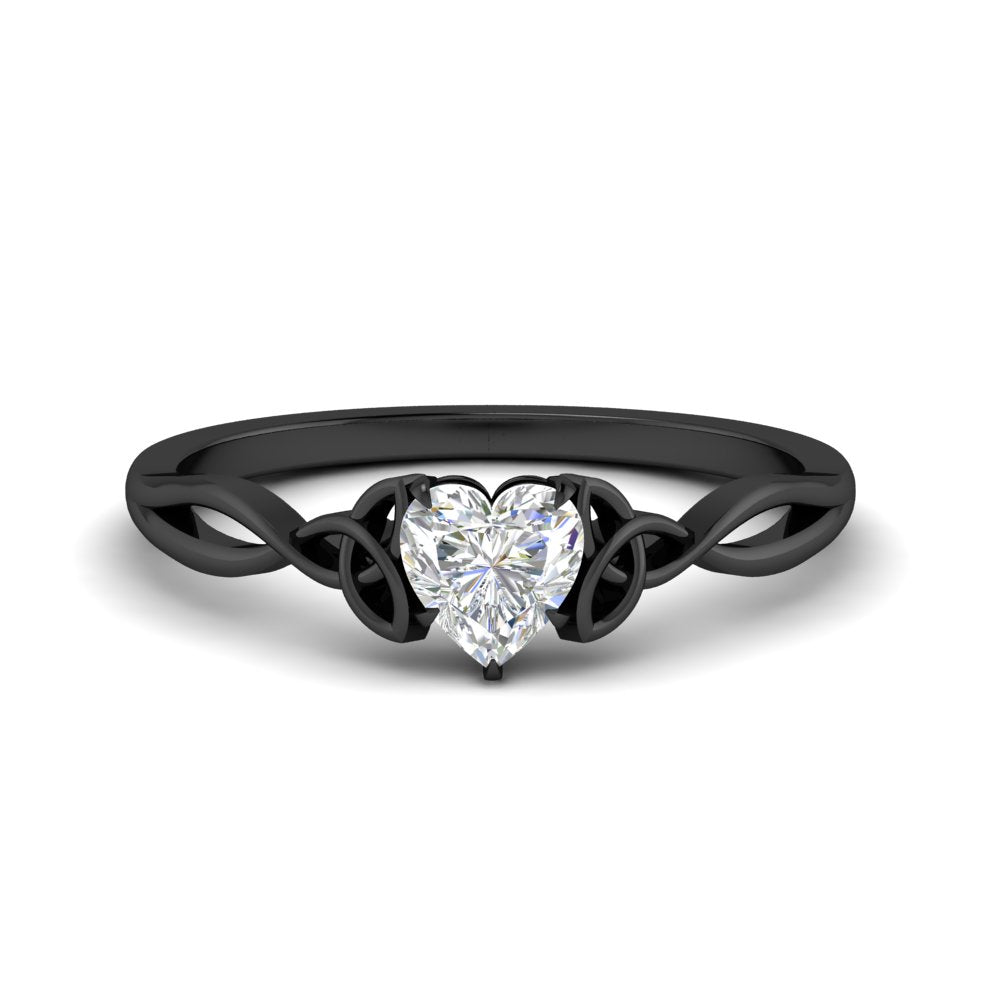 irish-split-heart-shaped-solitaire-diamond-ring-in-black-gold-FD9286HT-NL-BG