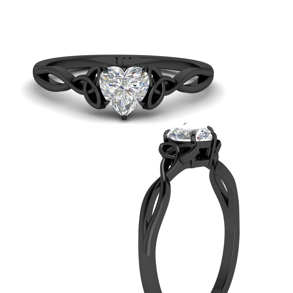 irish-split-heart-shaped-solitaire-diamond-ring-in-black-gold-FD9286HTANGLE3-NL-BG