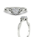 Load image into Gallery viewer, irish-split-heart-shaped-solitaire-diamond-ring-in-white-gold-FD9286HTANGLE3-NL-WG
