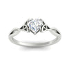 Load image into Gallery viewer, irish-split-heart-shaped-solitaire-diamond-ring-in-white-gold-FD9286HTANGLE5-NL-WG