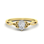 Load image into Gallery viewer, irish-split-pear-shaped-solitaire-diamond-ring-in-yellow-gold-FD9286PE-NL-YG
