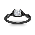 Load image into Gallery viewer, irish-split-princess-cut-solitaire-diamond-ring-in-black-gold-FD9286PRANGLE5-NL-BG
