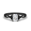 Load image into Gallery viewer, irish-split-radiant-cut-solitaire-diamond-ring-in-black-gold-FD9286RA-NL-BG