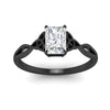 Load image into Gallery viewer, irish-split-radiant-cut-solitaire-diamond-ring-in-black-gold-FD9286RAANGLE5-NL-BG