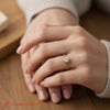 Load image into Gallery viewer, Round Cut Irish Split Solitaire Ring