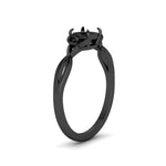 Load image into Gallery viewer, irish-split-semi-mount-solitaire-diamond-ring-in-black-gold-FD9286SMANGLE2-NL-BG
