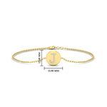 Load image into Gallery viewer, Alphabet disc diamond bracelet
