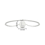 Load image into Gallery viewer, Alphabet disc diamond bracelet
