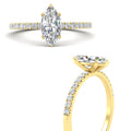 Thumbnail 12 - lab-created-marquise-diamond-french-pavé-engagement-ring-in-yellow-gold-FD11408MQRANGLE3-NL-YG