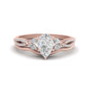 Load image into Gallery viewer, lab-created-pear-diamond-twisted-vine-pavé-bridal-set-in-rose-gold-FDENR3211PE