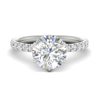 3 Carat 6 Prong Classic Engagement Ring