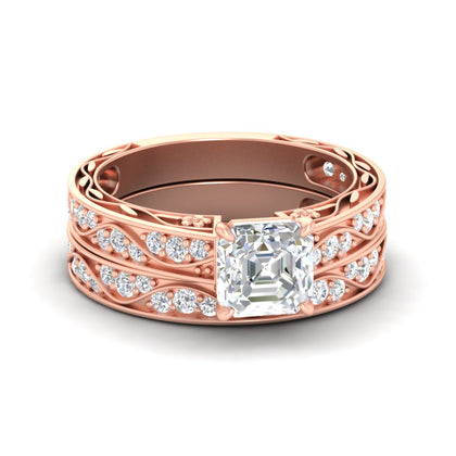 lab-grown-asscher-cut-antique-filigree-wedding-ring-set-in-rose-gold-fdens3543assleep-nl-rg.jpg