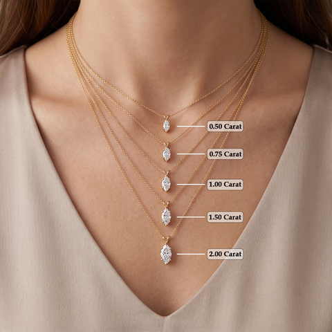 lab-grown-marquise-cut-diamond-solitaire-pendant-in-yellow-gold-FDPD10535MQ-size-chart