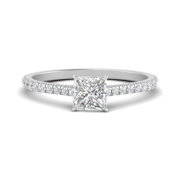 lab-grown-princess-diamond-french-pave-engagement-ring-in-white-gold-FD9918PRR-NL-WG