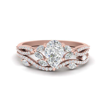 lab-made-pear-cut-twisted-engagement-ring-set-in-rose-gold-FDENR3211PE-NL-RG