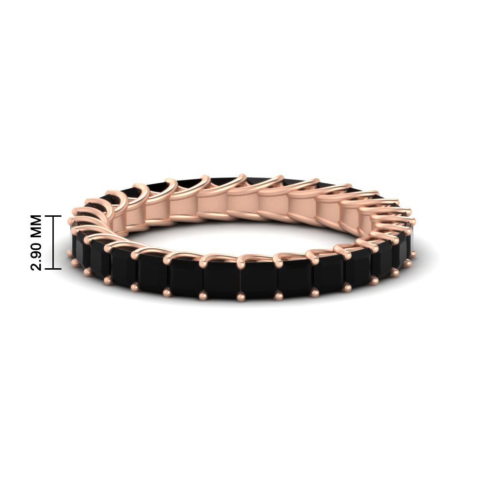 Ladies 2 Carat Princess Cut Eternity Band