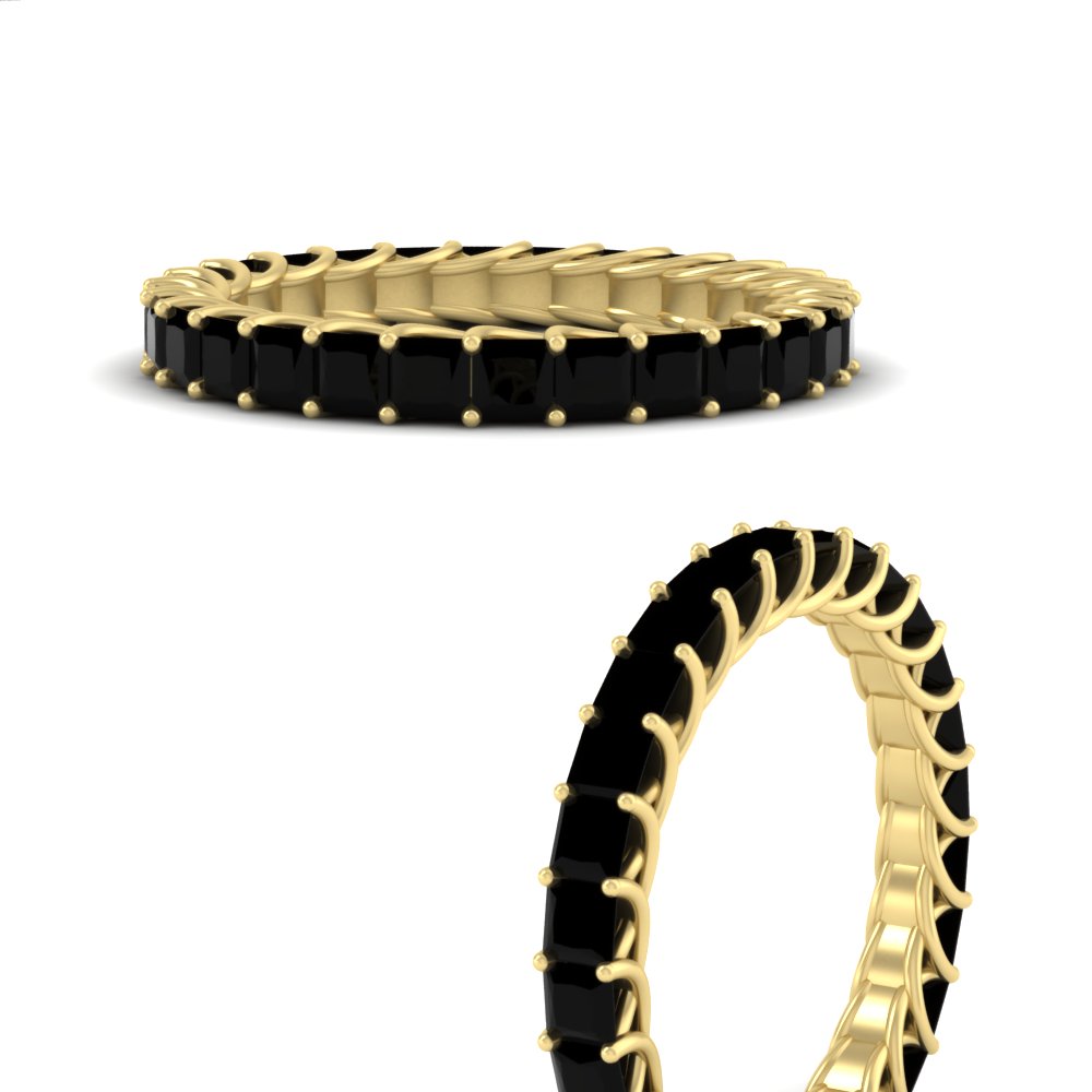 Ladies 2 Carat Princess Cut Eternity Band