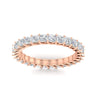 Load image into Gallery viewer, ladies-2-carat-diamond-princess-cut-eternity-band-in-rose-gold-FD10203PRBANGLE5-2.00CT-NL-RG.jpg