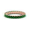 Load image into Gallery viewer, ladies-2-carat-emerald-princess-cut-eternity-band-in-rose-gold-FD10203PRBGEMGR-2.00CT-NL-RG.jpg