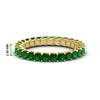 Load image into Gallery viewer, ladies-2-carat-emerald-princess-cut-eternity-band-in-yellow-gold-FD10203PRBGEMGR-2.00CT-NL-YG-HW.jpg