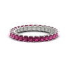 Load image into Gallery viewer, ladies-2-carat-pink-sapphire-princess-cut-eternity-band-in-white-gold-FD10203PRBGSADRPI-2.00CT-NL-WG.jpg