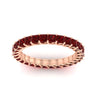 Load image into Gallery viewer, ladies-2-carat-ruby-princess-cut-eternity-band-in-rose-gold-FD10203PRBGRUDRANGLE5-2.00CT-NL-RG.jpg