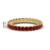 Load image into Gallery viewer, ladies-2-carat-ruby-princess-cut-eternity-band-in-yellow-gold-FD10203PRBGRUDR-2.00CT-NL-YG-HW.jpg