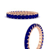 Load image into Gallery viewer, ladies-2-carat-sapphire-princess-cut-eternity-band-in-rose-gold-FD10203PRBGSABLANGLE3-2.00-CT-NL-RG.jpg