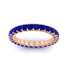 Load image into Gallery viewer, ladies-2-carat-sapphire-princess-cut-eternity-band-in-rose-gold-FD10203PRBGSABLANGLE5-2.00CT-NL-RG.jpg