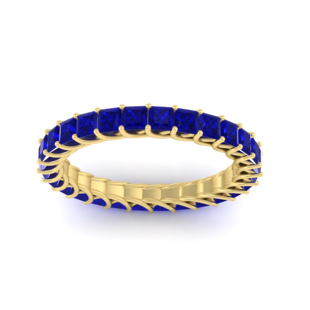 Ladies 2 Carat Princess Cut Eternity Band