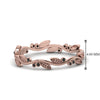 Load image into Gallery viewer, leaf-and-curl-black-diamond-enamel-band-in-rose-gold-FDEWB8349BGBLACK-NL-RG