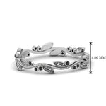 Load image into Gallery viewer, leaf-and-curl-black-diamond-enamel-band-in-white-gold-FDEWB8349BGBLACK-NL-WG
