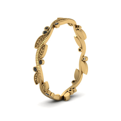 leaf-and-curl-black-diamond-enamel-band-in-yellow-gold-FDEWB8349BGBLACK-NL-YG