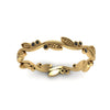 Load image into Gallery viewer, leaf-and-curl-black-diamond-enamel-band-in-yellow-gold-FDEWB8349BGBLACK-NL-YG