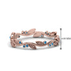 Load image into Gallery viewer, leaf-and-curl-blue-topaz-enamel-band-in-rose-gold-FDEWB8349BGICBLTO-NL-RG