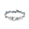 Load image into Gallery viewer, leaf-and-curl-blue-topaz-enamel-band-in-white-gold-FDEWB8349BGICBLTO-NL-WG