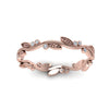 Load image into Gallery viewer, leaf-and-curl-diamond-enamel-band-in-rose-gold-FDEWB8349B-NL-RG